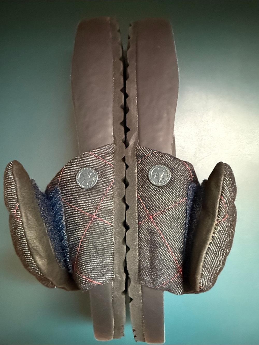 Birkenstock Sylt 1774 Sandals Quilted Denim w/Contrast Stitching Sz 8-8.5US 39EU - Picture 7 of 8